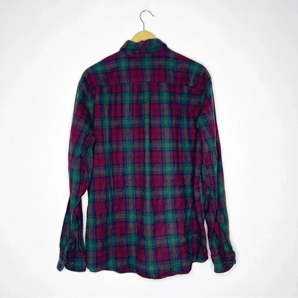 L.L. Bean Men's Scotch Plaid Flannel Shirt, Traditional Fit Size Large - Picture 5 of 5